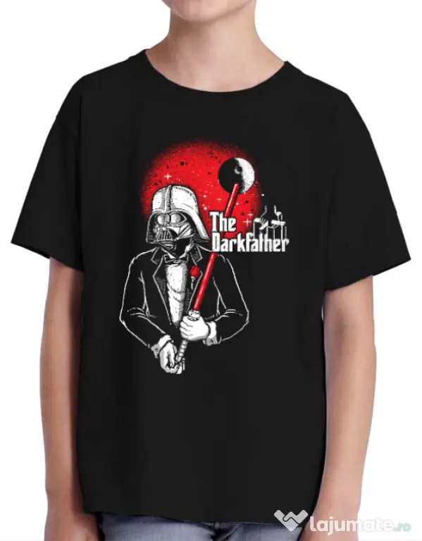 Tricou ADLER copil The darkfather Negru