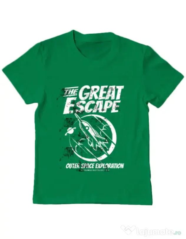 Tricou ADLER copil The Great Escape Verde mediu