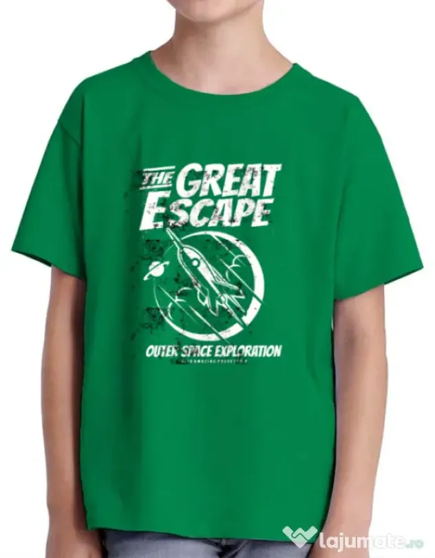Tricou ADLER copil The Great Escape Verde mediu