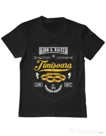 Tricou ADLER copil Timisoara Negru