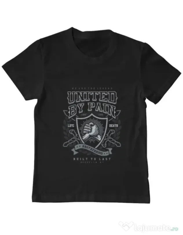 Tricou ADLER copil United By Pain Negru