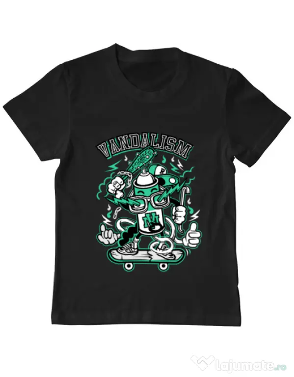 Tricou ADLER copil Vandalism Negru