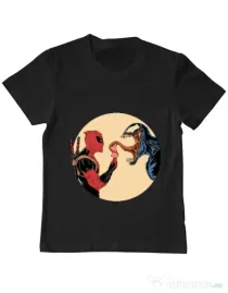 Tricou ADLER copil Venom icecream Negru