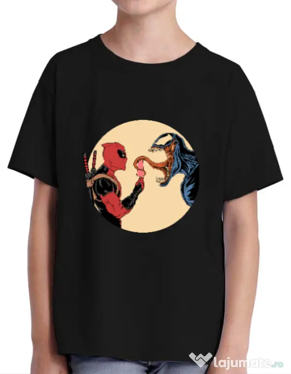 Tricou ADLER copil Venom icecream Negru