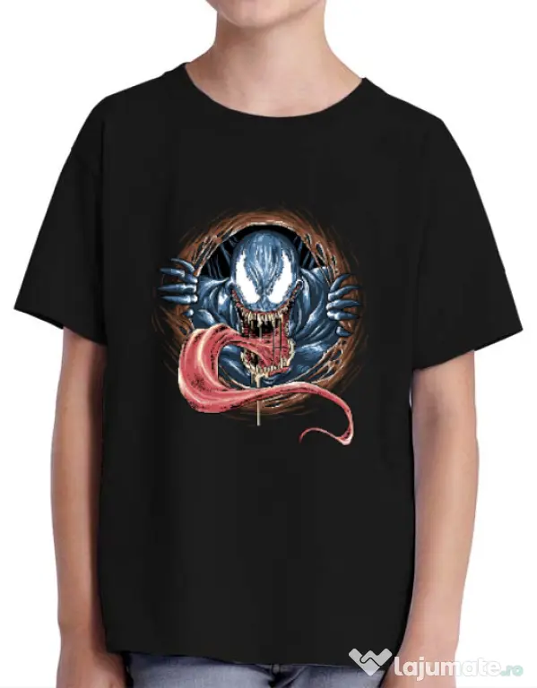 Tricou ADLER copil Venom rise Negru