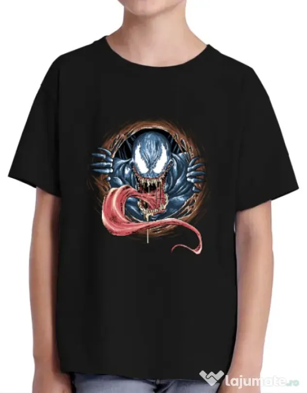 Tricou ADLER copil Venom rise Negru