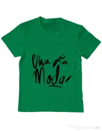 Tricou ADLER copil Viva la moda Verde mediu
