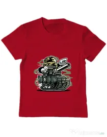 Tricou ADLER copil War Tank Rosu