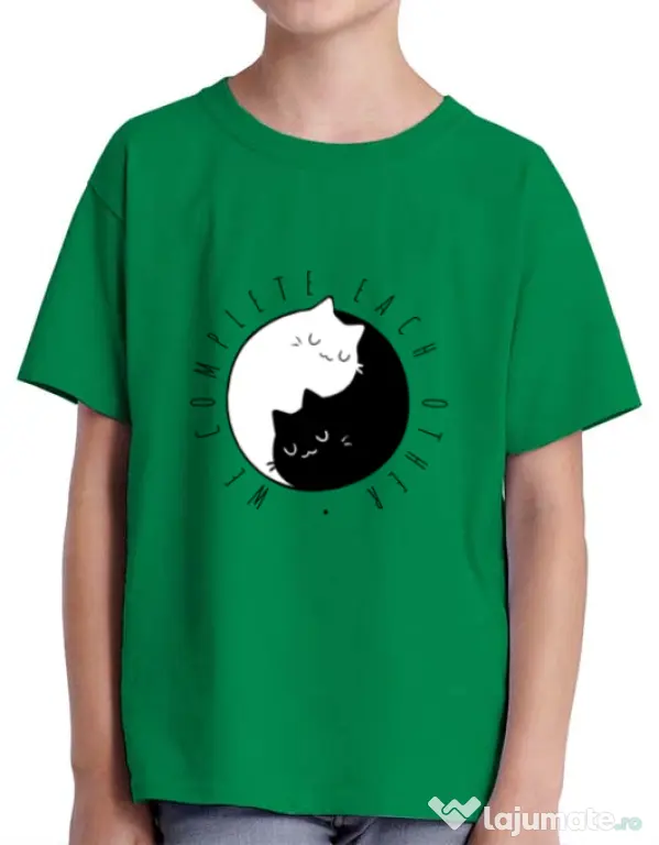 Tricou ADLER copil We complete each other Verde mediu