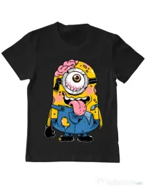 Tricou ADLER copil Zombie minion Negru