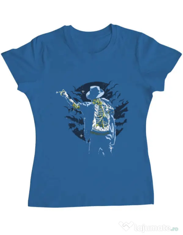 Tricou ADLER dama Zombie Pop Albastru azuriu