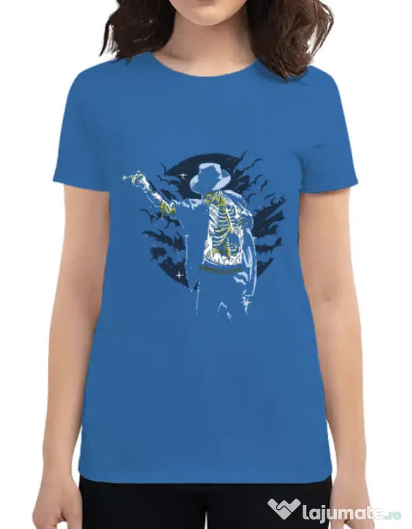 Tricou ADLER dama Zombie Pop Albastru azuriu