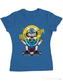 Tricou ADLER dama Real terror Albastru azuriu