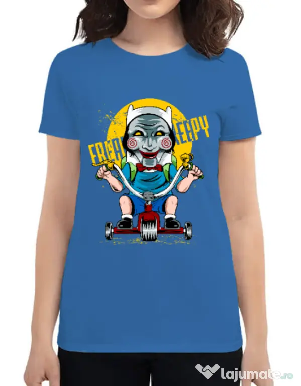 Tricou ADLER dama Real terror Albastru azuriu