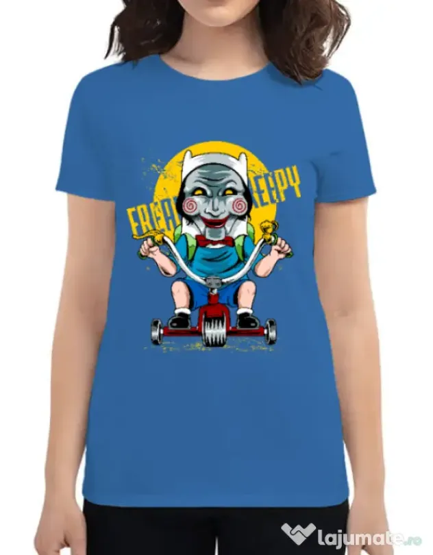 Tricou ADLER dama Real terror Albastru azuriu