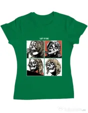 Tricou ADLER dama Let it be Verde mediu 