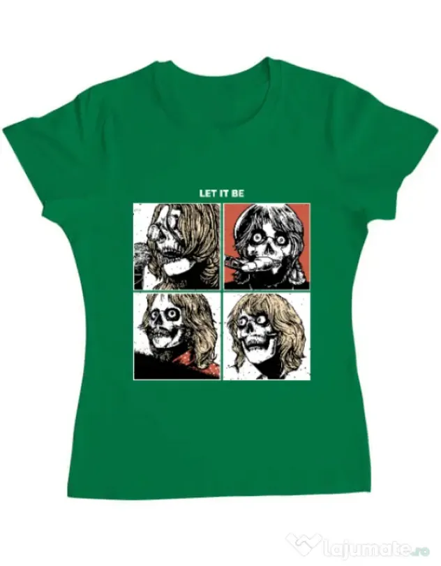 Tricou ADLER dama Let it be Verde mediu