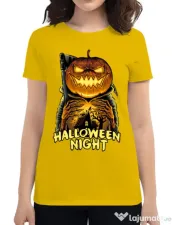 Tricou ADLER dama Jack o lantern Galben 