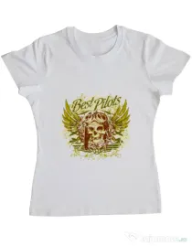 Tricou ADLER dama Best pilots Alb