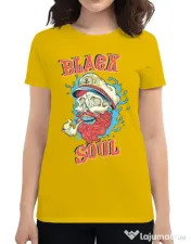 Tricou ADLER dama Black soul Galben 