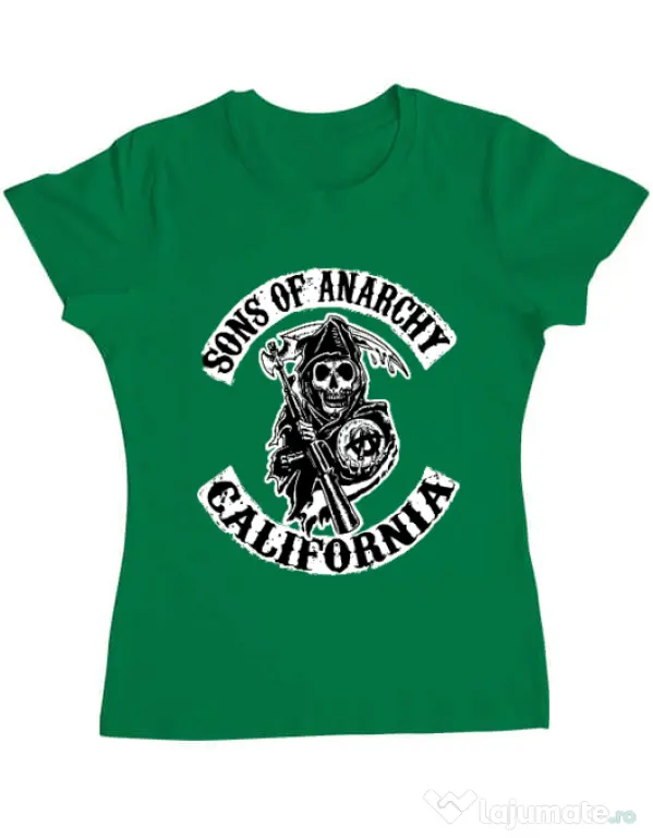 Tricou ADLER dama Sons of anarchy Verde mediu