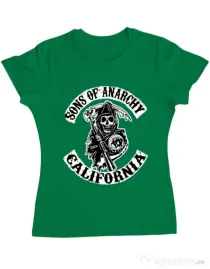 Tricou ADLER dama Sons of anarchy Verde mediu