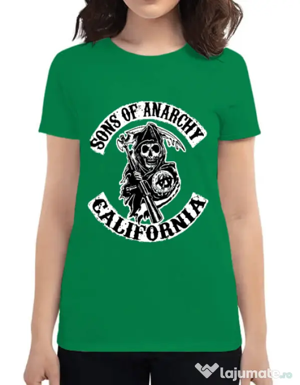 Tricou ADLER dama Sons of anarchy Verde mediu