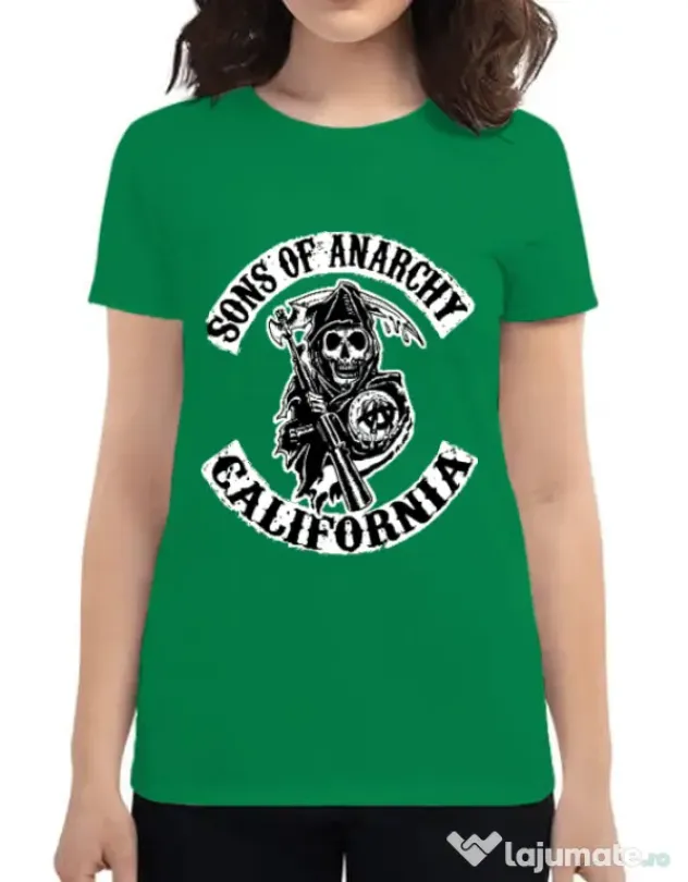 Tricou ADLER dama Sons of anarchy Verde mediu