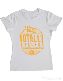 Tricou ADLER dama Bad example Alb