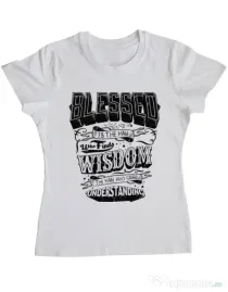Tricou ADLER dama Blessed Alb
