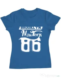 Tricou ADLER dama Brooklyn Albastru azuriu
