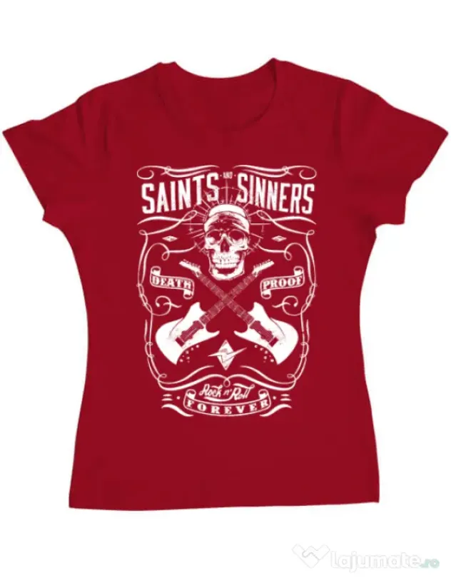 Tricou ADLER dama Death proof II Rosu
