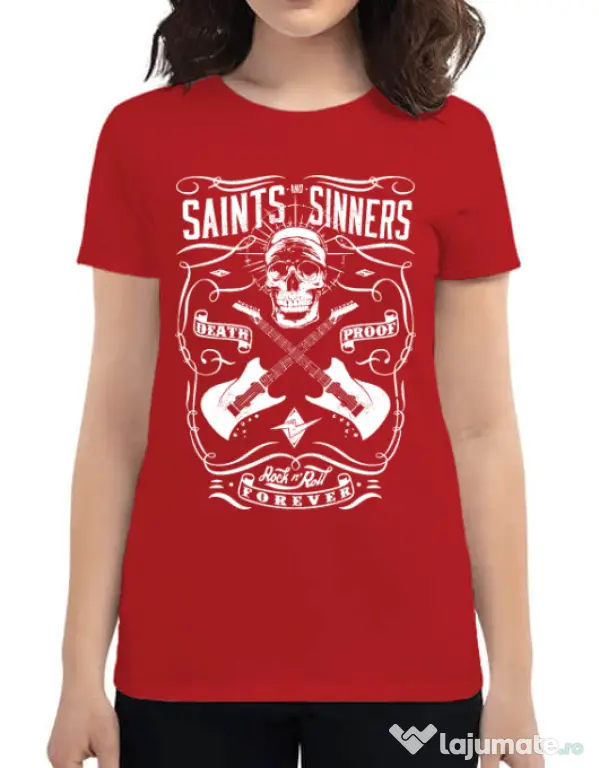 Tricou ADLER dama Death proof II Rosu