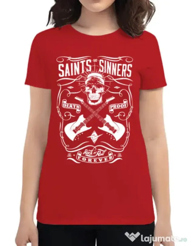 Tricou ADLER dama Death proof II Rosu