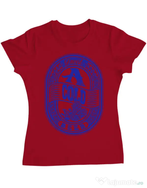Tricou ADLER dama I need beer Rosu