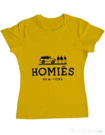 Tricou ADLER dama Homies Galben