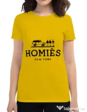 Tricou ADLER dama Homies Galben 