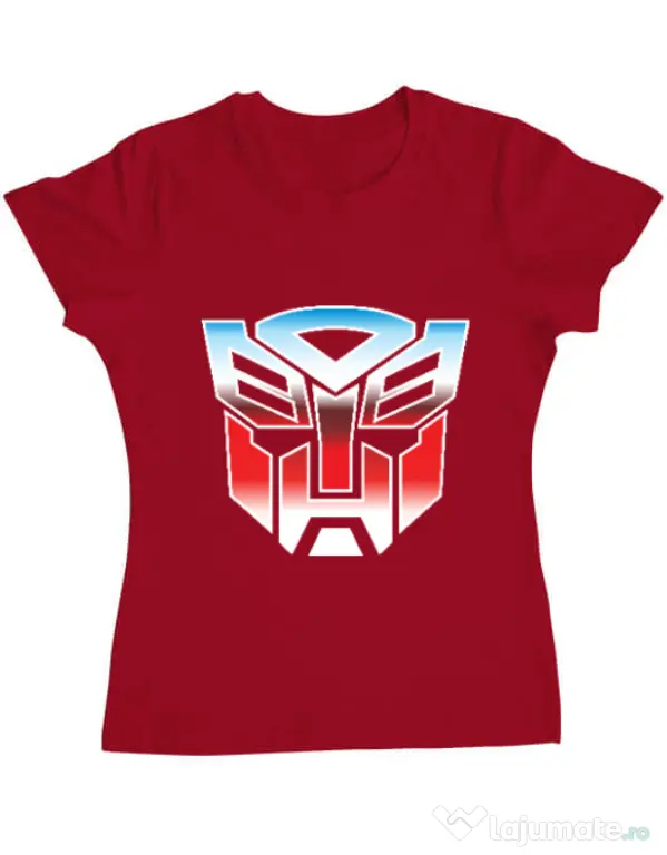 Tricou ADLER dama Transformers Rosu