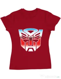 Tricou ADLER dama Transformers Rosu