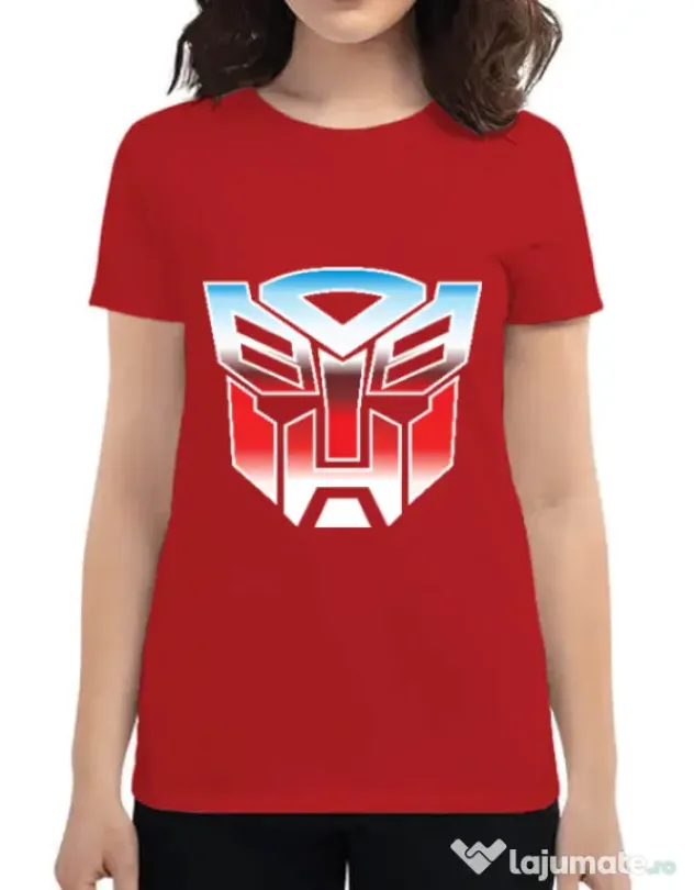 Tricou ADLER dama Transformers Rosu