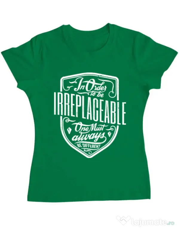 Tricou ADLER dama Irreplaceable Verde mediu