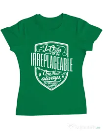 Tricou ADLER dama Irreplaceable Verde mediu