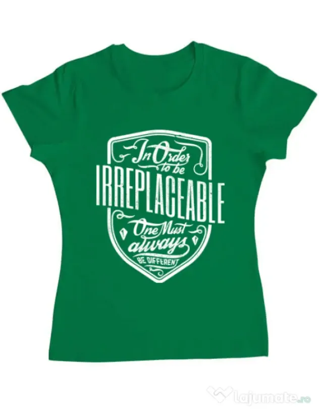 Tricou ADLER dama Irreplaceable Verde mediu