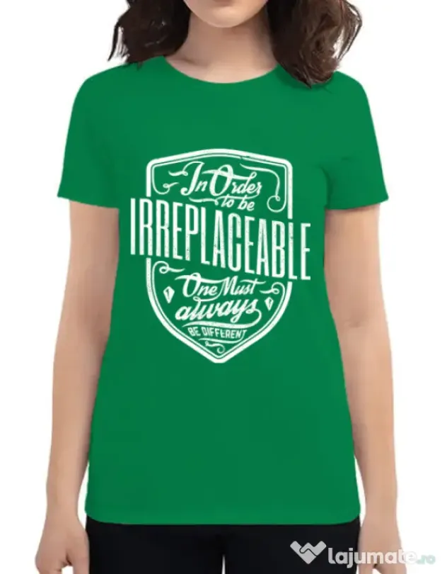 Tricou ADLER dama Irreplaceable Verde mediu