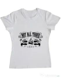 Tricou ADLER dama Not lost Alb