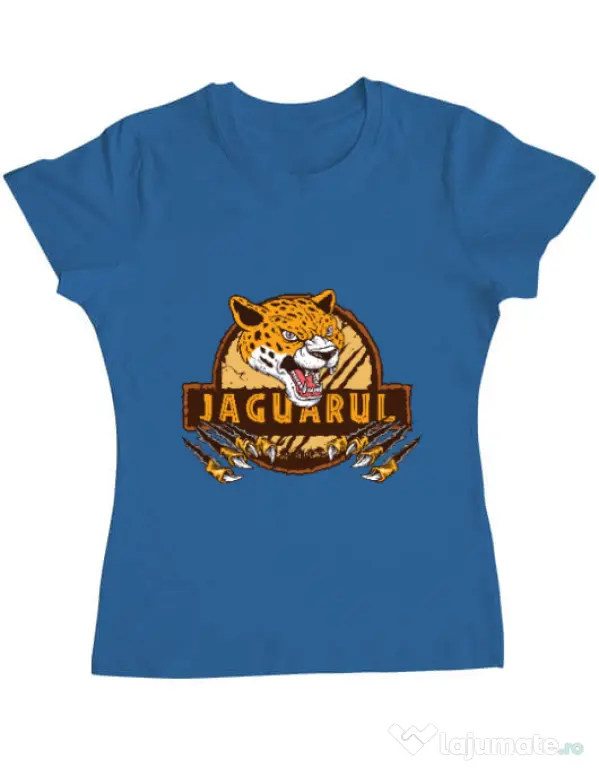 Tricou ADLER dama Jaguarul Albastru azuriu