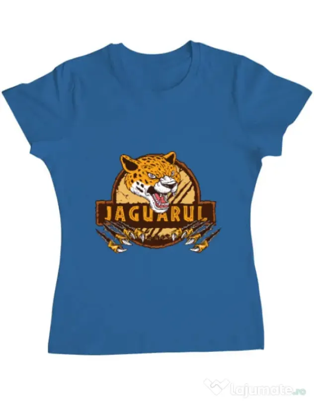 Tricou ADLER dama Jaguarul Albastru azuriu