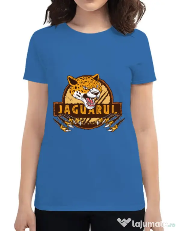 Tricou ADLER dama Jaguarul Albastru azuriu