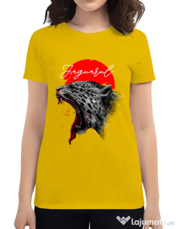 Tricou ADLER dama Scream Galben