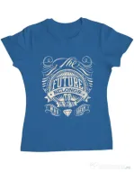 Tricou ADLER dama The future Albastru azuriu